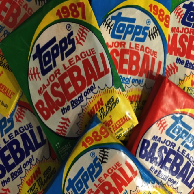 RETRO TOPPS BASEBALL CARDS

the way it used to be...
when you got 15 cards in a pack & a piece of gum...
these are from the 80s...
wanna flip?